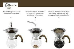 Agile-shop Bracket Coffee Dripper Stainless Steel - Reusable Pour Over Filter Cone - Best For Large Single Serve... N3