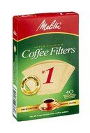 40PK #1 BRN Cone Filter