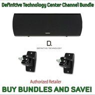Definitive Technology ProCenter 1000 Compact Center Speaker (Black) &amp; Definitive Technology Pro-Mount 90 - Pair...
