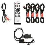Blue Octave B53 Home 5.1 Bluetooth FM Speaker System with Optical Input and 4 Extension Cables