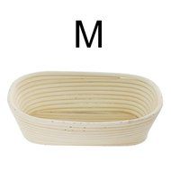 iEFiEL Sourdough Brotform Bread Dough Proofing Handmade Rising Rattan Banneton Basket (1, Medium Oblong (9.8*5.9... N16