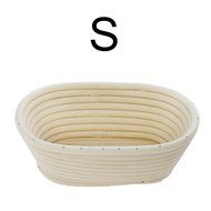 iEFiEL Sourdough Brotform Bread Dough Proofing Handmade Rising Rattan Banneton Basket (1, Medium Oblong (9.8*5.9... N19