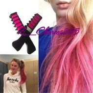 ShungHO Vogue Non-toxic Temporary Hair Chalk Dye Powder Comb Salon Hair Mascara Beauty N4