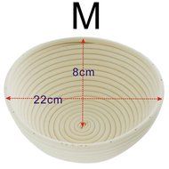 iEFiEL Sourdough Brotform Bread Dough Proofing Handmade Rising Rattan Banneton Basket (1, Medium Oblong (9.8*5.9... N20