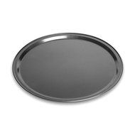 2 Packs Pizza Tray Pan Baking Platters Non-Stick Black Aluminum Alloy,1 Deep Dish,1 Shallow Dish,11" N3