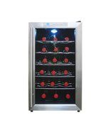 Vinotemp VT-18TEDS Thermo-Electric Digital 18-Bottle Wine Chiller, Black and Stainless