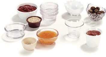 Carlisle 084302 SAN Fluted Ramekin, 1 oz Capacity, White (Case of 48) N6