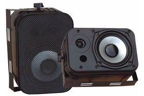 Pyle Stereo Receiver and Marine Speaker Package - PT270AIU 300 Watts Stero Receiver AM-FM Tuner, USB/SD, Ipod... N2