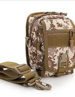 SB@Military Style Outdoor Sports Bag-Shoulder Bag-Waist Bag , brown N2