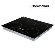 WindMax&reg; 23.5'' Glass 2 Induction &amp; 2 Infrared Cooker Timmer Burners Stove Cooktops 6000W 240V N4