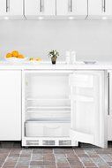 Summit FF6BI7SSHVADA: Commercially approved, ADA compliant built-in undercounter all-refrigerator with stainless... N2