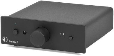 Pro-Ject Pre Box S Audiophile Audio Component PreAmplifier, Black