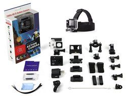 eXuby X1000 12 MP Action Camera with 2-Inch Display, Wide 170&deg; Angle Lens, WiFi and Full HD 1080P Bundle with... N2