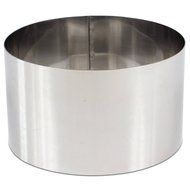 DeBuyer High Stainless Steel Pastry Ring, 9.4&quot; x 5.5&quot;