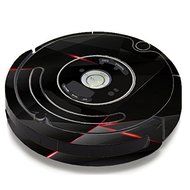 Skin Decal Vinyl Wrap For IRobot Roomba 650 655 Vacuum / Black Diamond