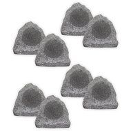 Theater Solutions 8R6G Outdoor Granite 6.5" Rock 8 Speaker Set for Deck Pool Spa Yard Garden