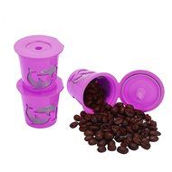 Best Quality Stainless Steel Mesh Reusable Coffee Cup Filters in Purple, 3 piece Set N4