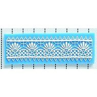 Y&amp;XL&amp;H Lace Fondant Cake Chocolate Resin Clay Candy Silicone Mold, L16.3cmW5.5cmH0.4cm