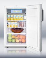 Summit CM411LBISSTBADA 20&quot; Medically Approved &amp; ADA Compliant Compact Refrigerator with 4.1 cu. ft. Capacity Professional... N4