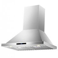 Kitchen 30&quot; Wall Mounted Stainless Steel Range Hood with LED Touch Controls