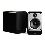 Q Acoustics Concept 20 Gloss Black Bookshelf Speakers with QED Silver Anniversary XT Speaker Cable Pair 6.5 Feet... N3