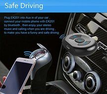 Dr. Queen Bluetooth Receiver Portable Wireless Bluetooth Audio Receiver Transmitter for Car Home Audio Music