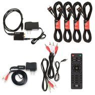 Blue Octave B51 Home Theater 5.1 Speaker System with Bluetooth Optical Input and 4 Extension Cables N2