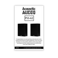 Acoustic Audio PSS-62 Bookshelf Speakers (Black) N4