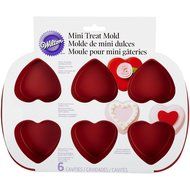 Wilton 6-Cavity Silicone Heart Mold Pan baking treats desserts