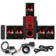 Theater Solutions TS521 Home 5.1 Speaker System with Bluetooth Optical Input and 2 Ext. Cables N2
