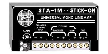 RDL STA-1M Audio Line Amplifier Durable, Single Channel, Balanced/Unbalanced Inputs and Outputs - Power Supply...
