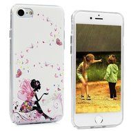 iPhone 7 Case (4.7 inch) Cute Digital Print Colorful Hard PC Back Shell Bumper Ultra Thin Slim Fit Clear Full... N26