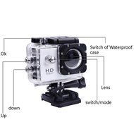 Veezy Cam 12MP Full HD 1080P Bicycle Helmet Sports DV Action Waterproof Car Camera (Black) N2