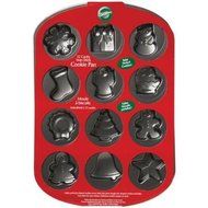 Wilton Christmas Holiday Cookie Shapes Pan Jello Gelatin Mold Cake Cupcake