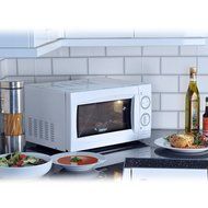 Igenix Jun11 20L White Manual Microwave S/Stl Cavity 800W