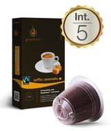 10 Nespresso&reg; Compatible Coffee Capsules $0.50/pod - Soffio Caramello (Int. 5) N16