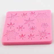 Sher Snowflakes Shape Flip Sugar Sugar Cake Mold Decoration Mold Tool Diy Baking Tools N3