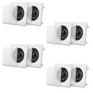 Acoustic Audio CS-I63S-4PR 300 Watt 6.5&quot; 3-Way Home Theater In-Wall/Ceiling Speakers (4-Pair)