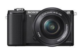 Sony Alpha a5000 Mirrorless Digital Camera with 16-50mm OSS Lens (White)