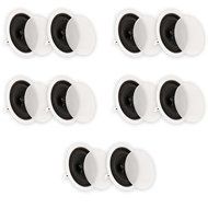 Theater Solutions CS8C In Ceiling 8&quot; Speakers Surround Sound Home Theater 5 Pair Pack 5CS8C