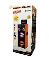 QFX SBX-32100 Karaoke Speaker w/10.1&quot; Screen/Bluetooth/USB/SD/AUX In/Remote