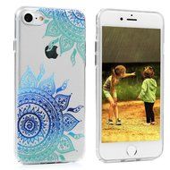 iPhone 7 Case (4.7 inch) Cute Digital Print Colorful Hard PC Back Shell Bumper Ultra Thin Slim Fit Clear Full... N41