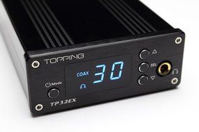 Upgrade Version TP32EX 50W Digital Headphone Amplifier with USB-DAC AMP and Remote Control (Silver) N2