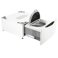 LG WD200CW 29" SideKick Pedestal Washer with 1 cu. ft. Capacity, Direct Drive Motor, Magnetic Remote Control and...