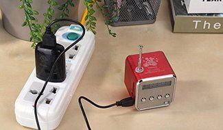 TIMTOM ,Portable Micro USB Mini Stereo Super Bass Speaker Music MP3/4 FM Radio BBG N4