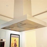 Valore Lateral Island Stainless Steel Easy to Install Home Kitchen Range Hood with 3 Electronic LED Controls