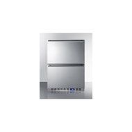 Summit FF642D 24" Drawer Refrigerator with 3.4 cu. ft. Capacity Two Drawers Digital Thermostat Automatic Defrost...