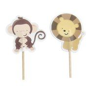 Whitelotous 24pcs Cake Inserted Card Decor Dessert Muffin Cupcake Toppers for Picnic Wedding Baby Shower Birthday...