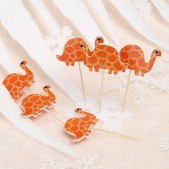 Whitelotous 24pcs Cake Inserted Card Decor Dessert Muffin Cupcake Toppers for Picnic Wedding Baby Shower Birthday... N2