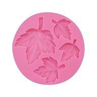 Y&amp;XL&amp;H 4 Holes Leaf Pattern Fondant Silicone Molds for Cake Decorating Chocolate Soap Mould Baking Tools for Cakes N2